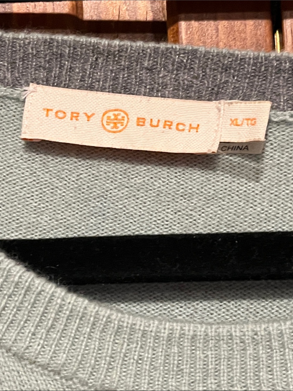 Tory Burch Pale green cashmere Crewneck Sweater - Picture 2 of 5
